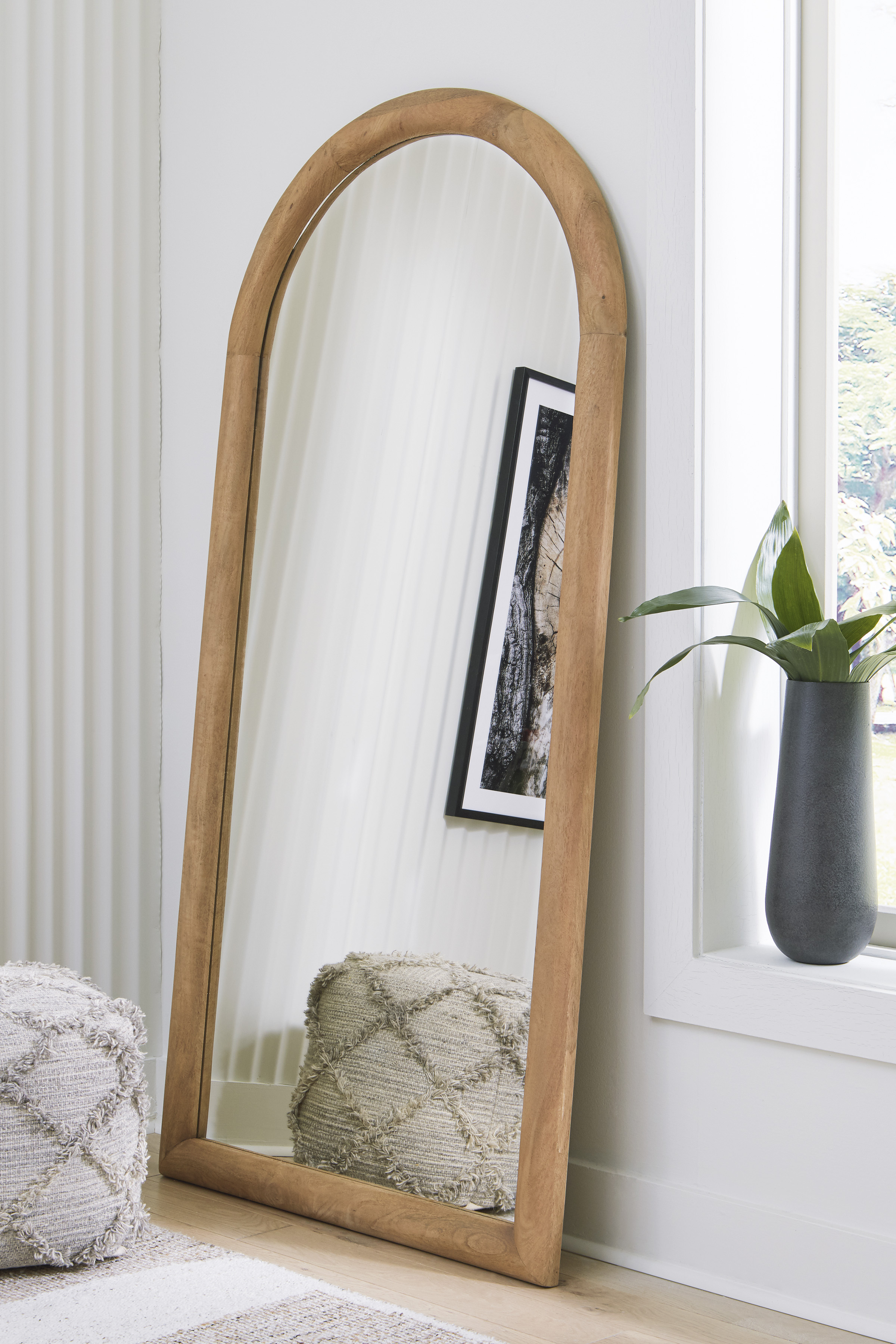 large arch leaner mirror