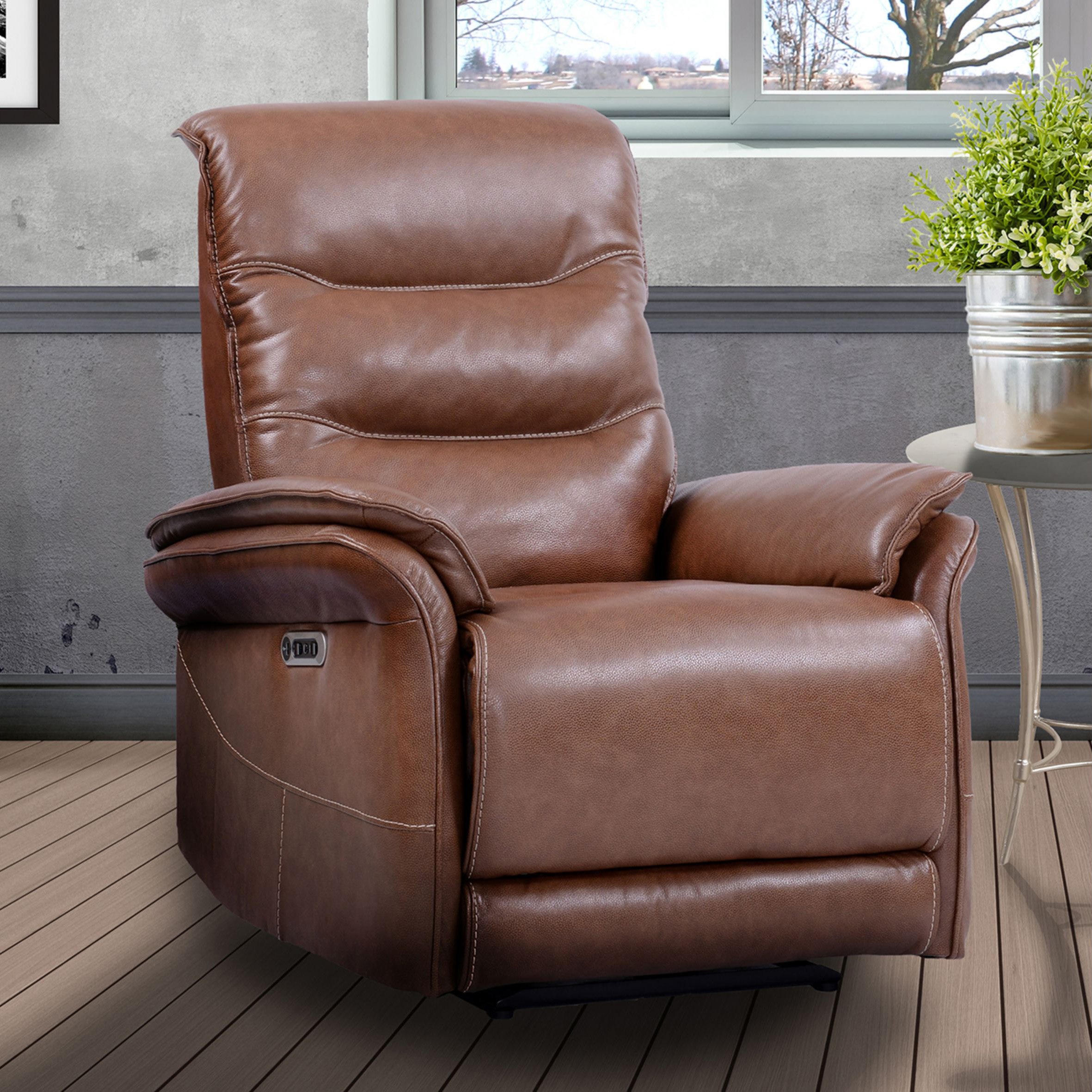 Parker House Prospect Brown Leather Power Recliner