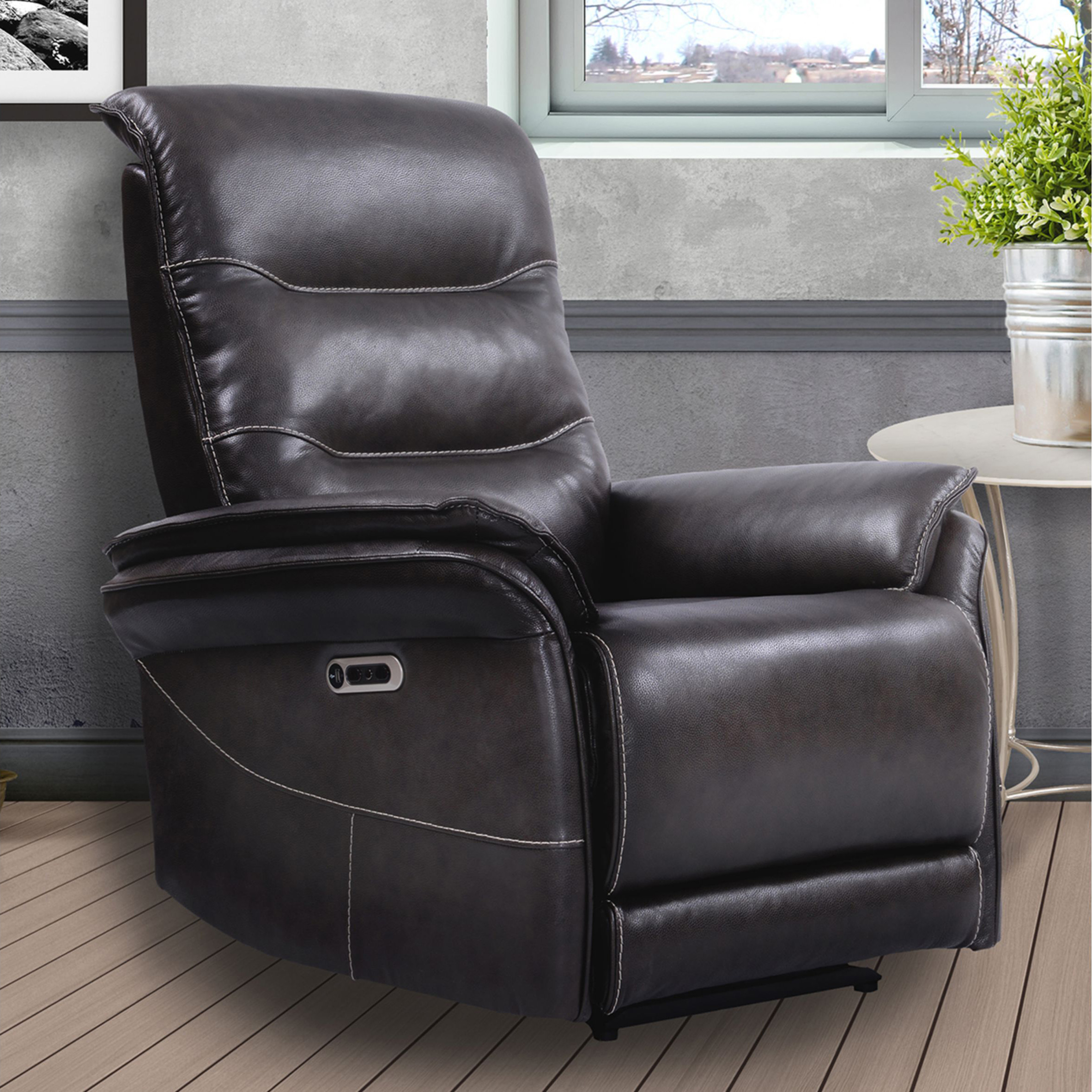 Parker House Prospect Gray Leather Power Recliner